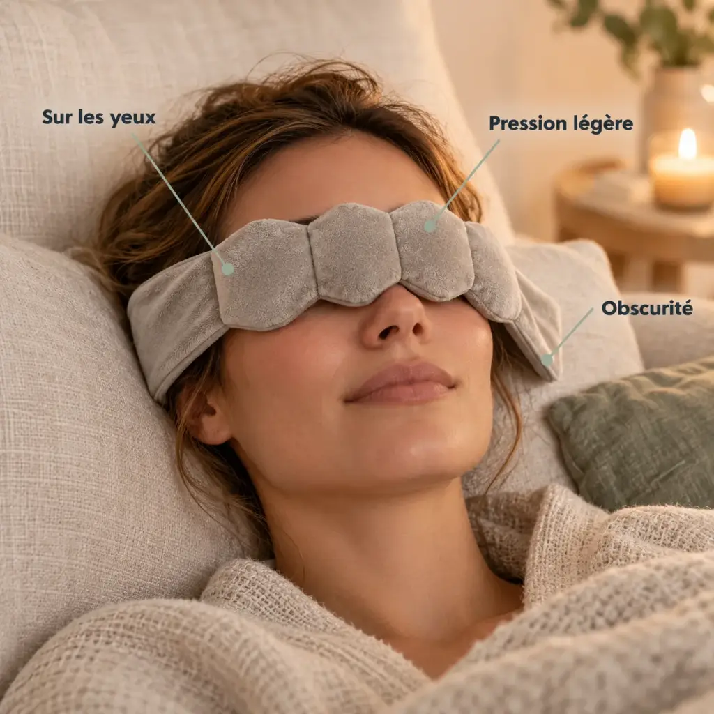 Bandeau lesté pour les yeux – Fermez les yeux quelques minutes