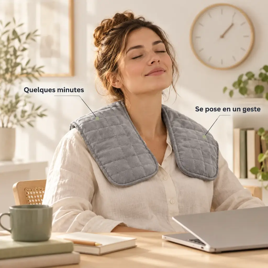 Collier lesté pour la nuque et les épaules – Entre deux réunions ou le soir