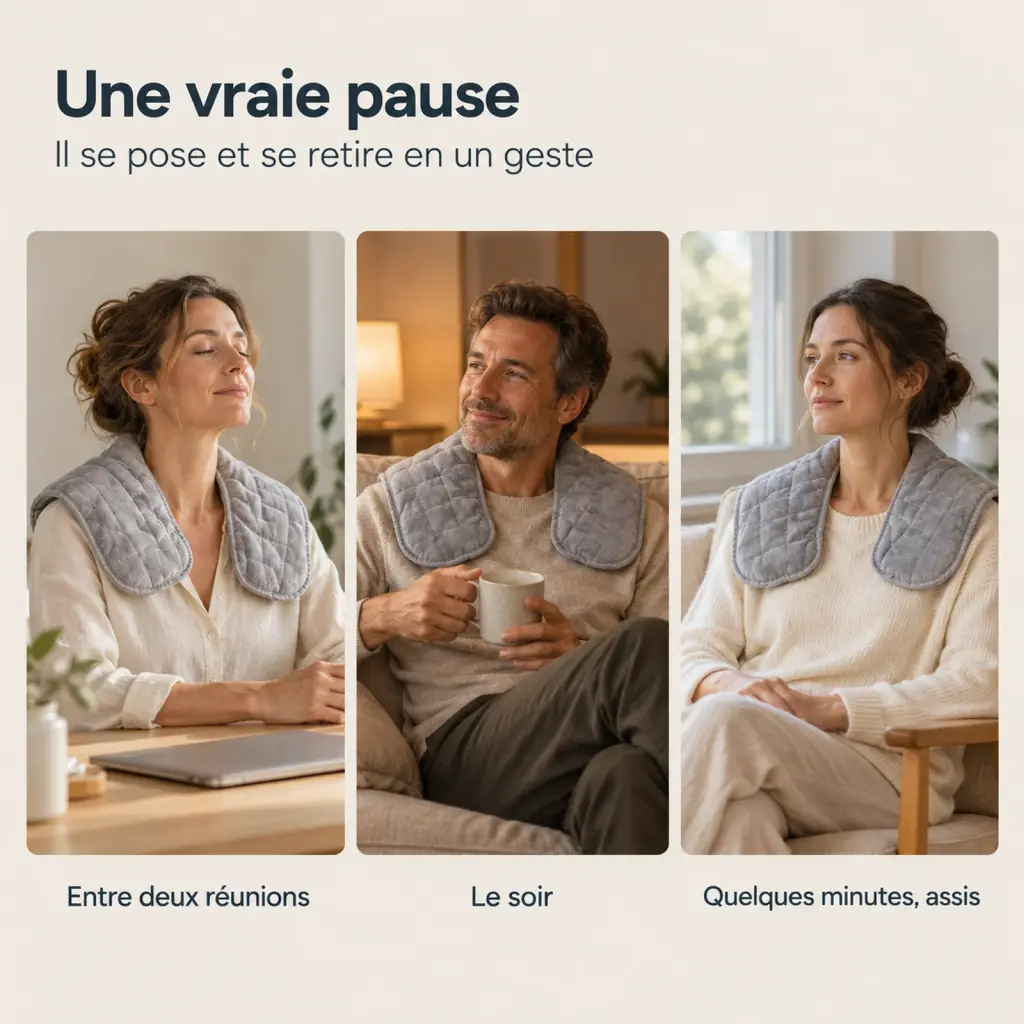 Collier lesté pour la nuque et les épaules – usage au quotidien