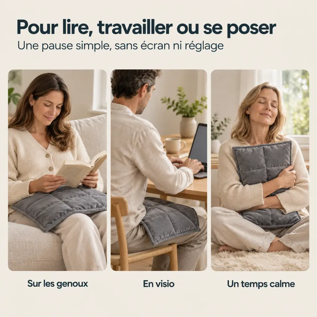 Coussin lesté – usage au quotidien