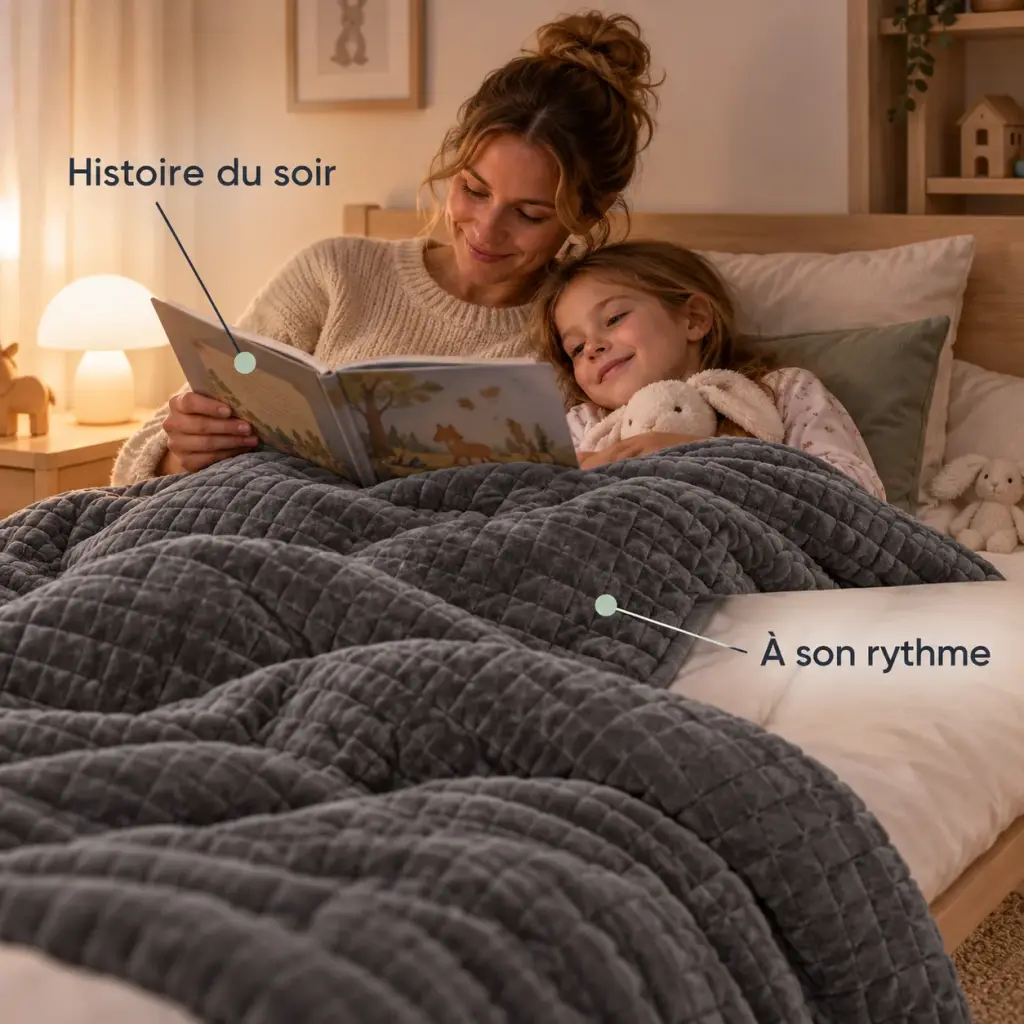 Couverture lestée Enfant – Un repère rassurant au moment du coucher