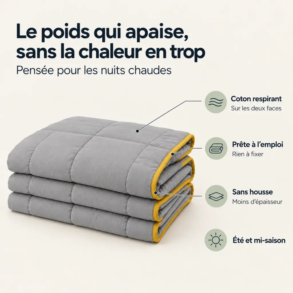Couverture lestée Été – les points clés