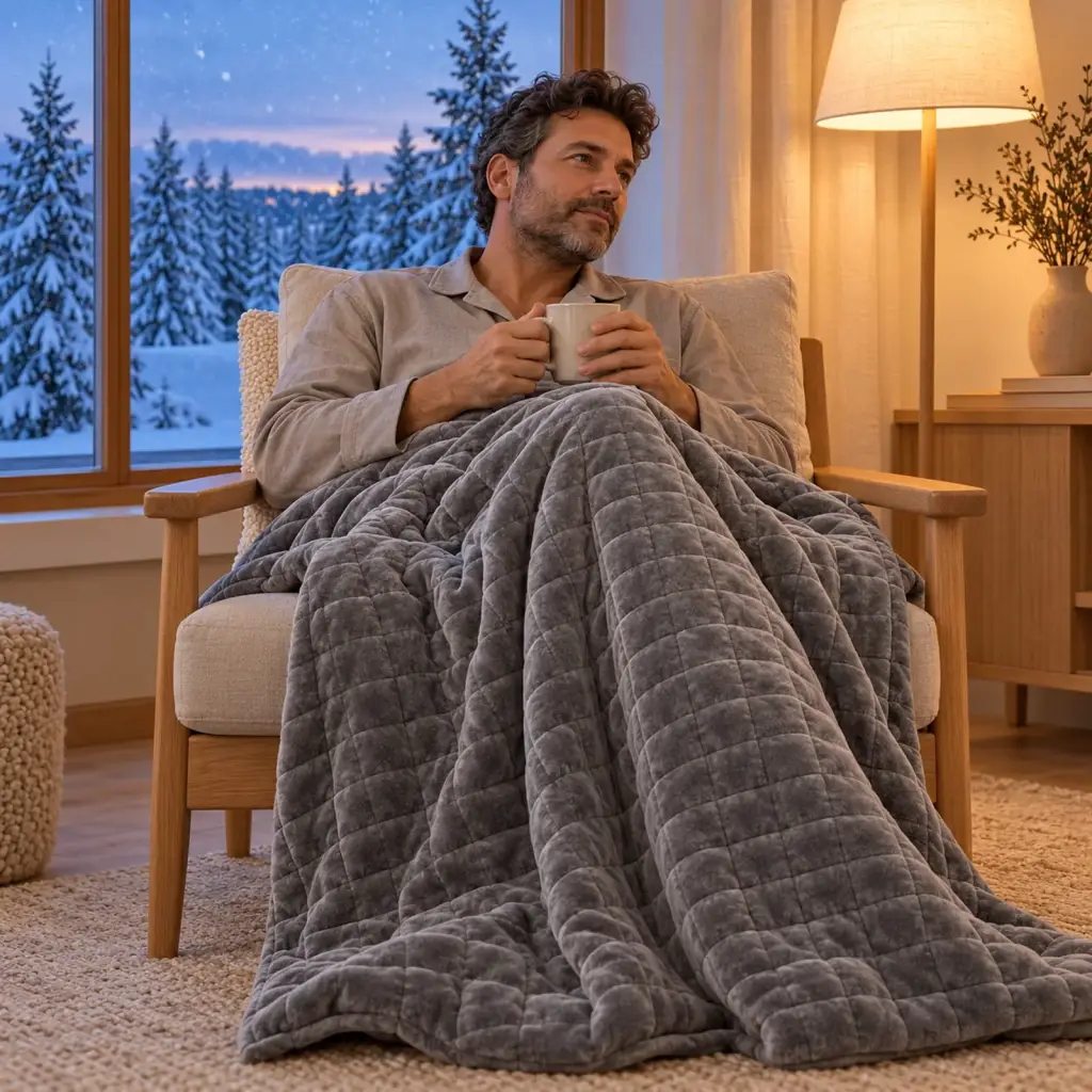 Couverture lestée hiver