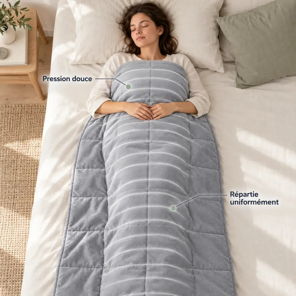 Couverture lestée Sensorielle – Une pression douce et uniforme