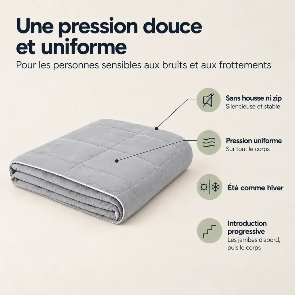 Couverture lestée Sensorielle – les points clés