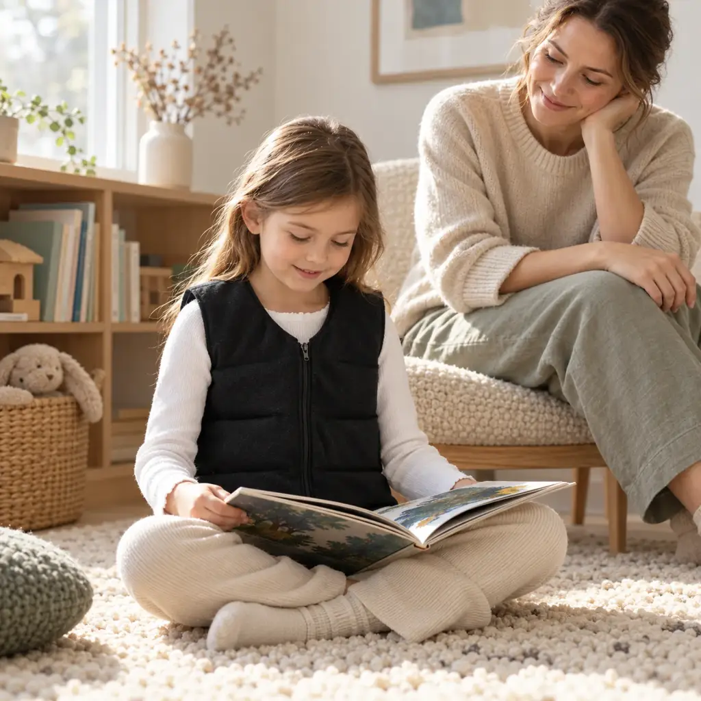 Gilet lesté enfant sensoriel – mise en situation