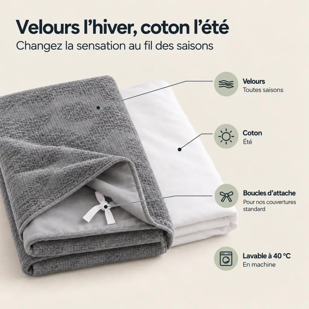 Housse pour couverture lestée – les points clés