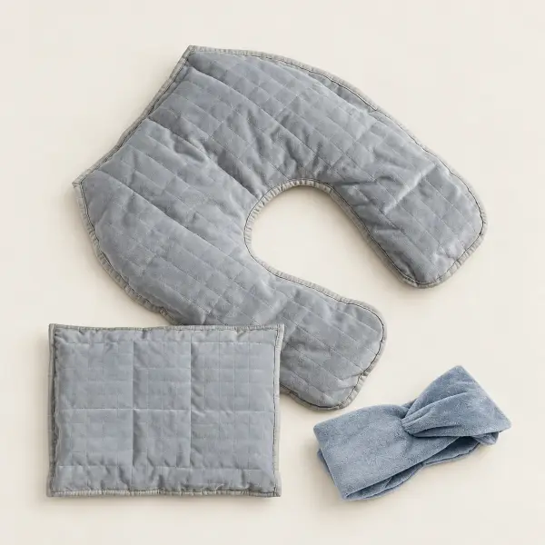 Kit télétravail lesté : coussin, collier et bandeau